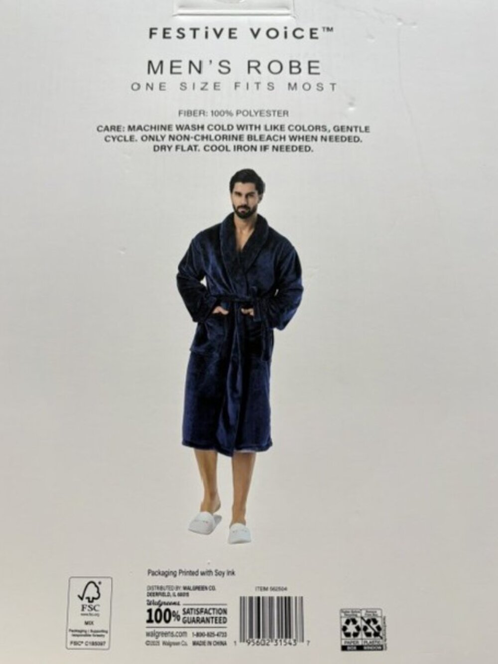 Men's Plush Robe